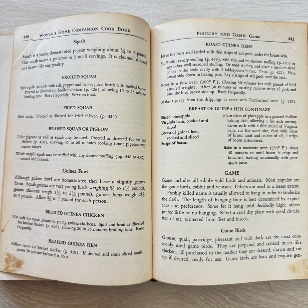 Vintage “Woman’s Home Companion Cookbook” 1946 - Over 900 Recipes Post WWII - Picture 8 of 14